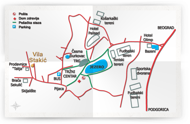 zlatibor mapa Mapa : Vila Stakić Zlatibor zlatibor mapa